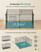 Small Animal Cage - 102 x 51 x 51 cm - med 2 dörrar - xl
