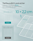 Konijnenren – Modulaire Metalen Panelen – DIY – 144,6 x 74,2 x 46,4 cm – Wit