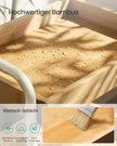 Rolwagen - 27,5 x 41,3 x 73 cm - Stalen frame - Natuurlijk beige - Maximale belasting per plank: 10 kg