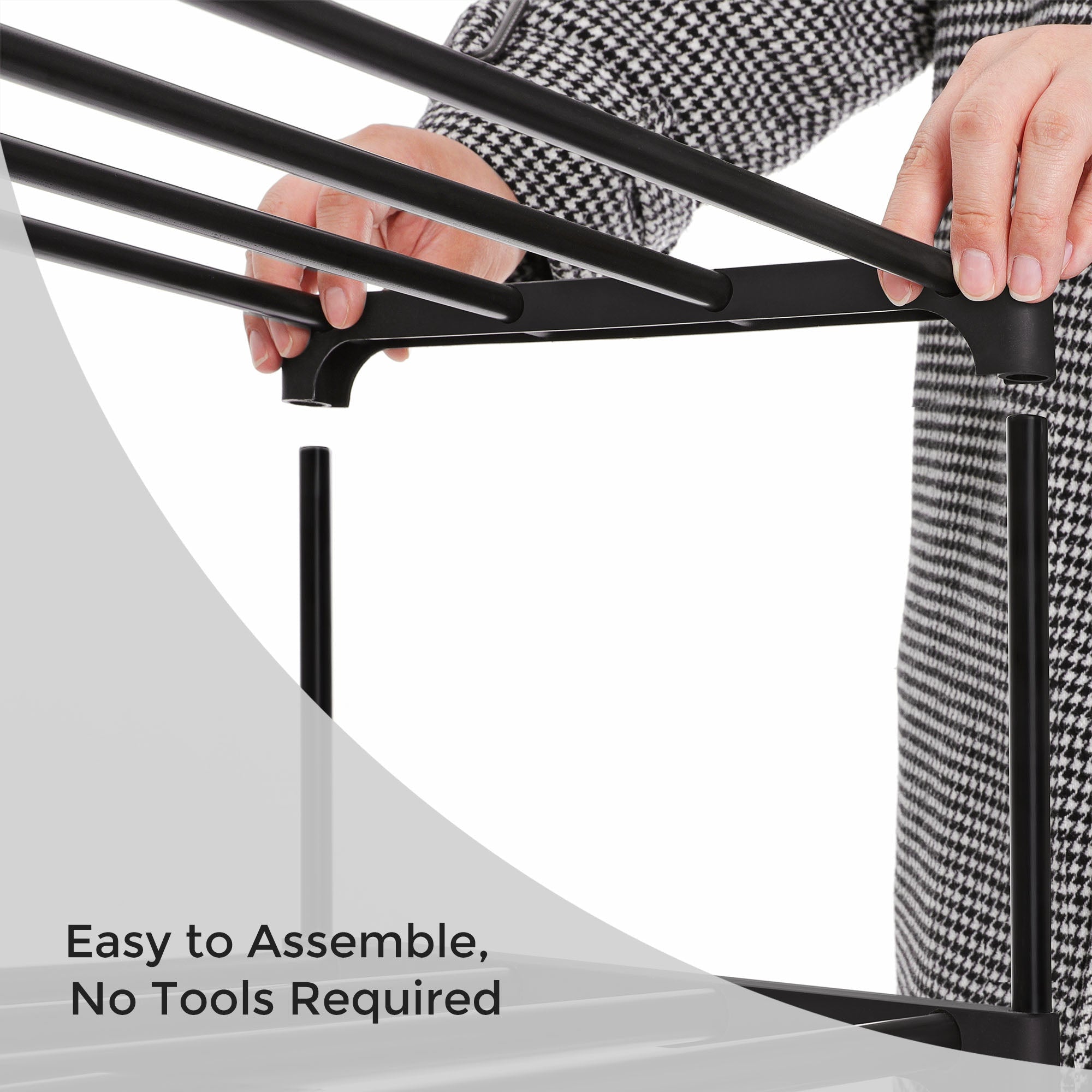 Shoe Rack - 3 -lagring av lagringsstället - Svart - Svart