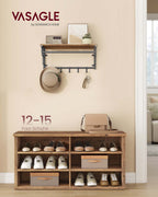 Skobänk – Förvaringsutrymme och ställbara hyllor – Trä – Hall eller entré