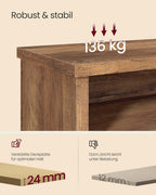 Skobänk – Förvaringsutrymme och ställbara hyllor – Trä – Hall eller entré