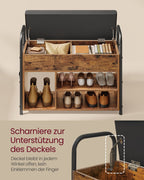 Shoe Bank - med sittplatser och handtag - 80,6 cm bred