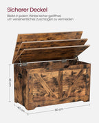 Bank - med lagringsutrymme - Barnstil - Vintage Brown