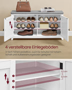 Sko Bank Wall Coat Rack Set med 10 dubbla krokar 102 cm breda