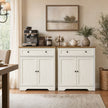 Keukenkast - Landelijke Stijl - Met Lade - 2 Deuren - Vintage Wit