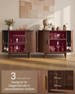 Dressoir - Met Schuifdeuren en Verstelbare Planken - Kastanjebruin - 100 x 40 x 75 cm