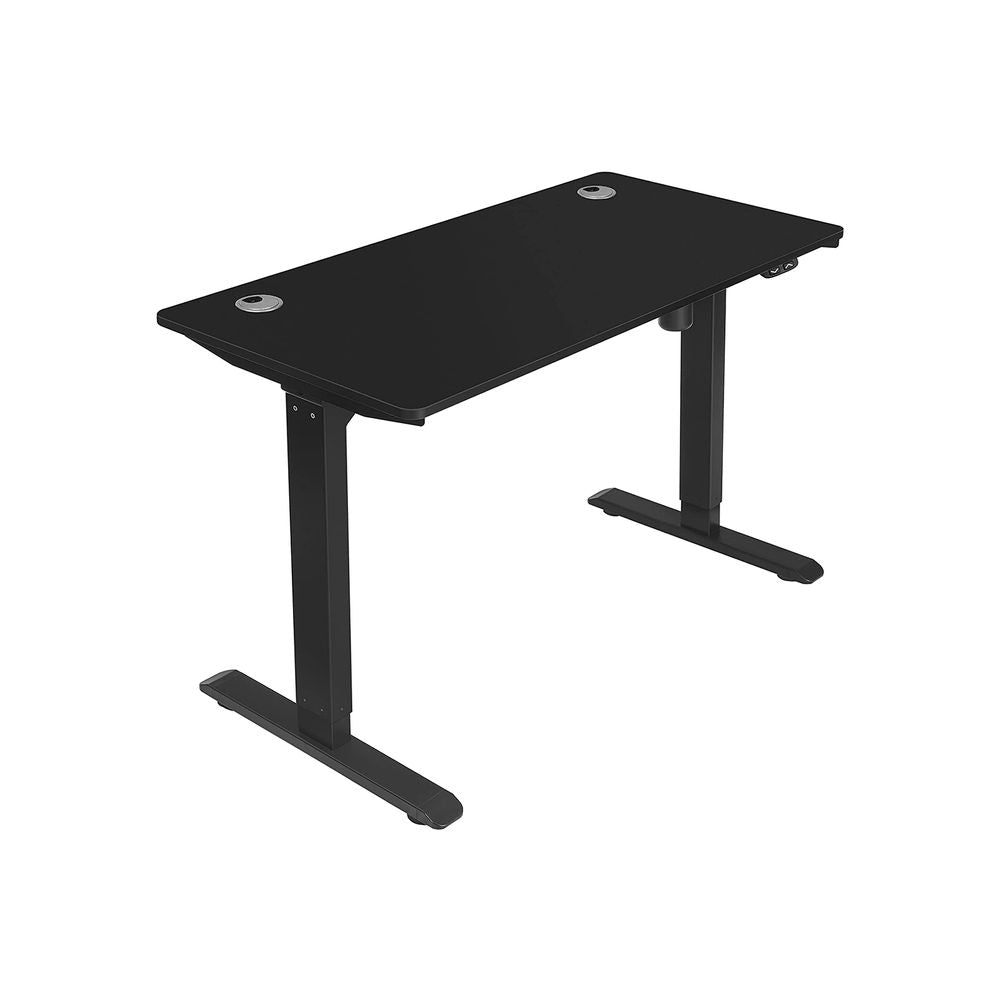 Elektriskt skrivbord - Höjdjusterbar - träövertopp