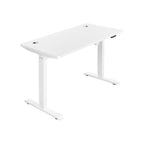 Elektriskt skrivbord - Höjdjusterbar - träövertopp