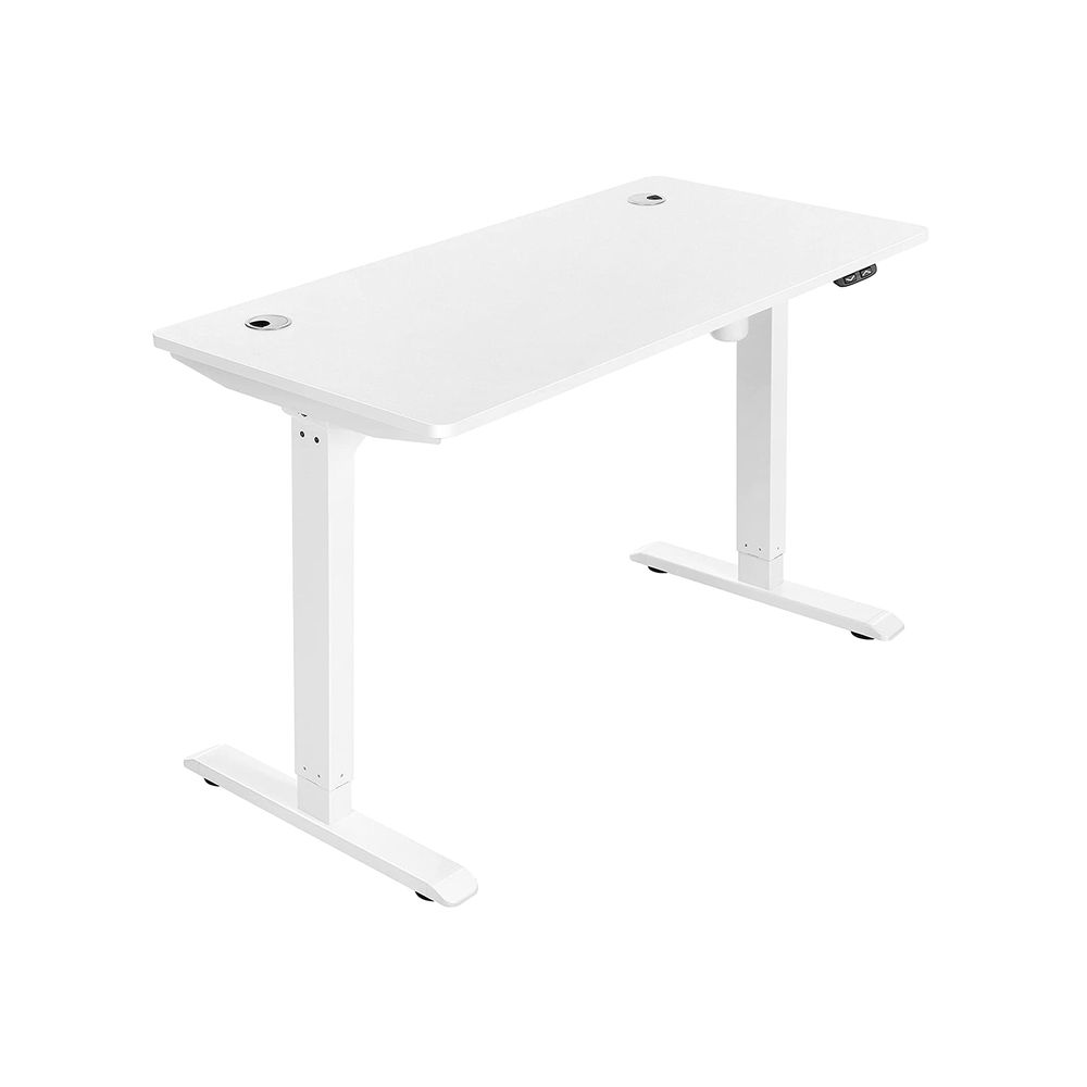 Elektriskt skrivbord - Höjdjusterbar - träövertopp