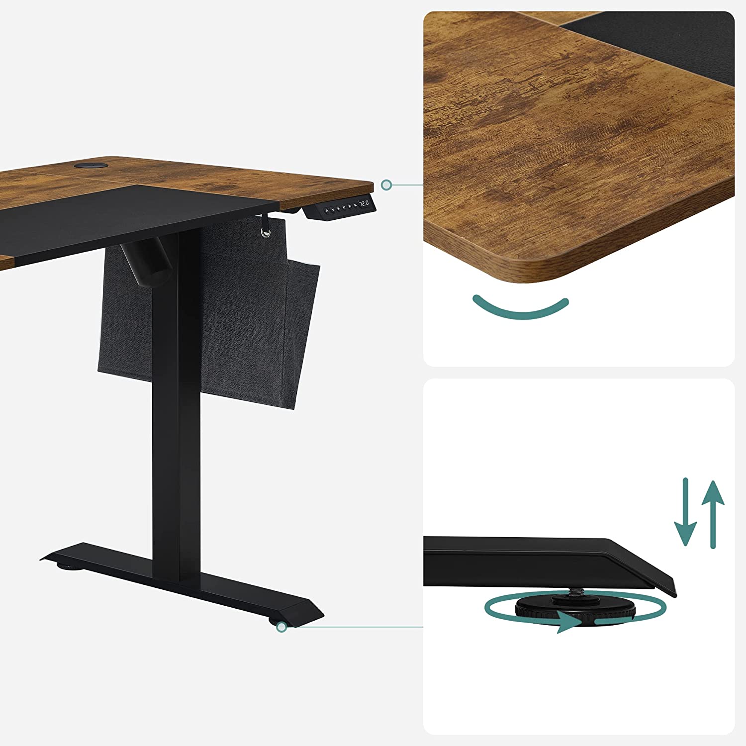 Sit Stand Desk - Computer Table - Höjdjusterbar