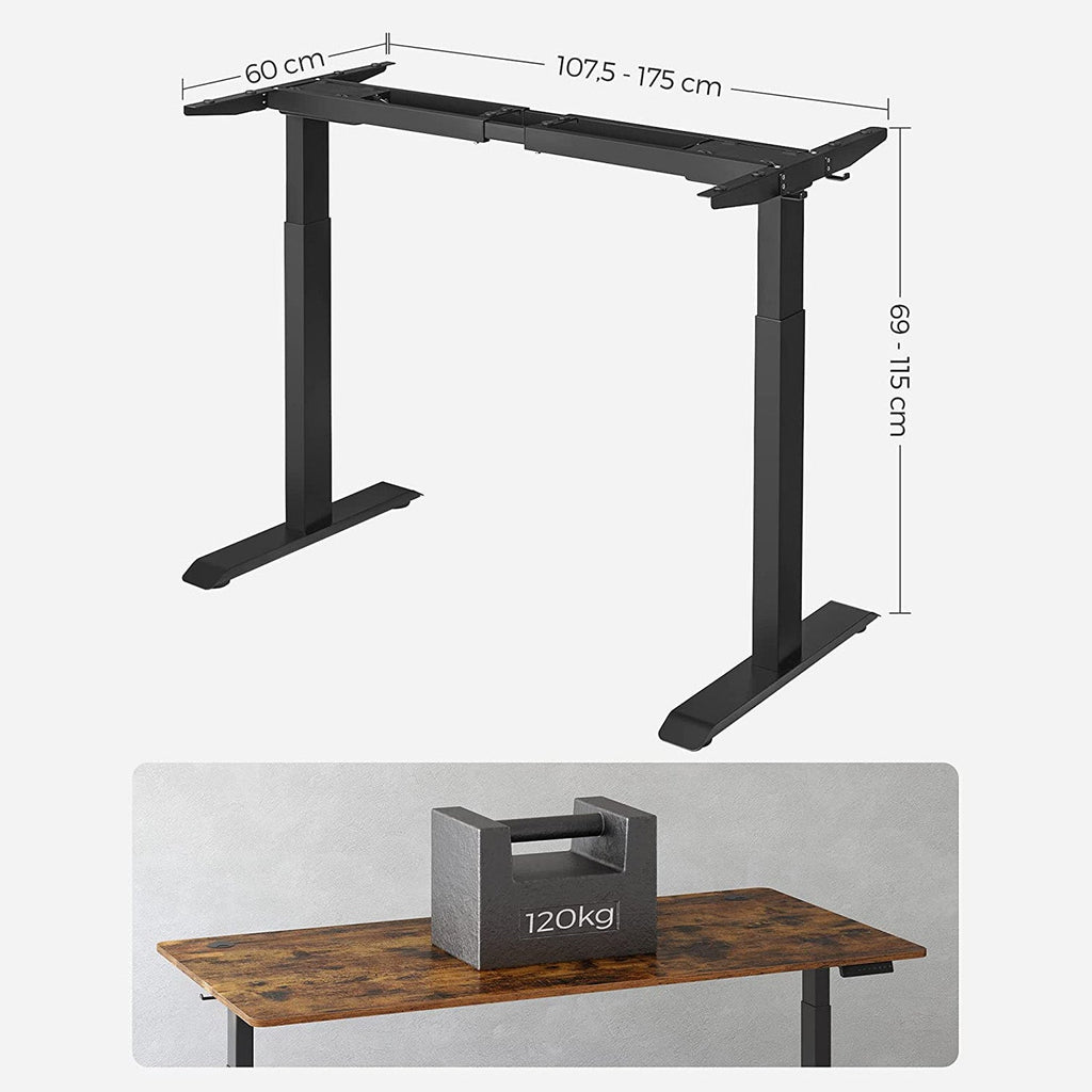 Elektrisk skrivbordsram - Höjdjusterbar - Minnesfunktion