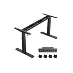 Höjd -justerbar skrivbord - med minnesfunktion - med hjul