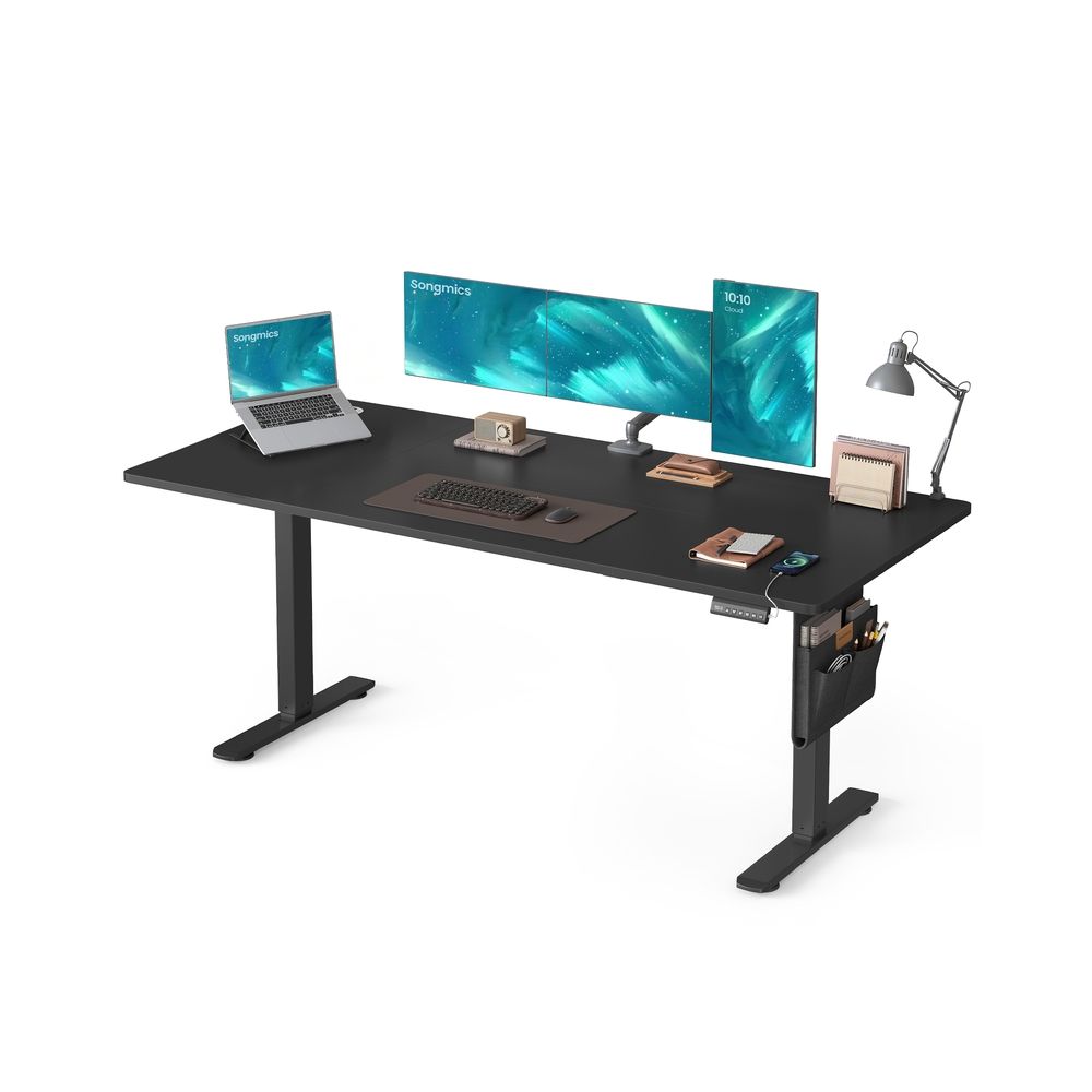 Elektriskt skrivbord - Justerbar i höjdled - 4 minnespositioner - USB C snabbladdare - 180 x 80 cm