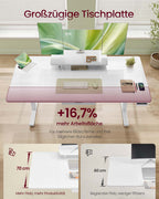 Skrivbord – Justerbart i höjdled – Monitorstativ och USB – Arbetsplats