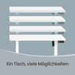 Elektrisch Zit-Sta Bureau - 80 x 50 cm - Geheugenfunctie - Wit