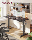 Elektrisch Zit-Sta Bureau – 140 x 60 cm – 4 Geheugenstanden – Zitherinnering – Zwart