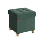 Bank - Foldbar - med lagringsutrymme - 38 × 38 × 40 cm - Vintage Green