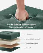 Bank - Foldbar - med lagringsutrymme - 38 × 38 × 40 cm - Vintage Green