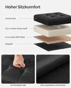 Soffa - 30 cm - med lagringsutrymme - Basic Black