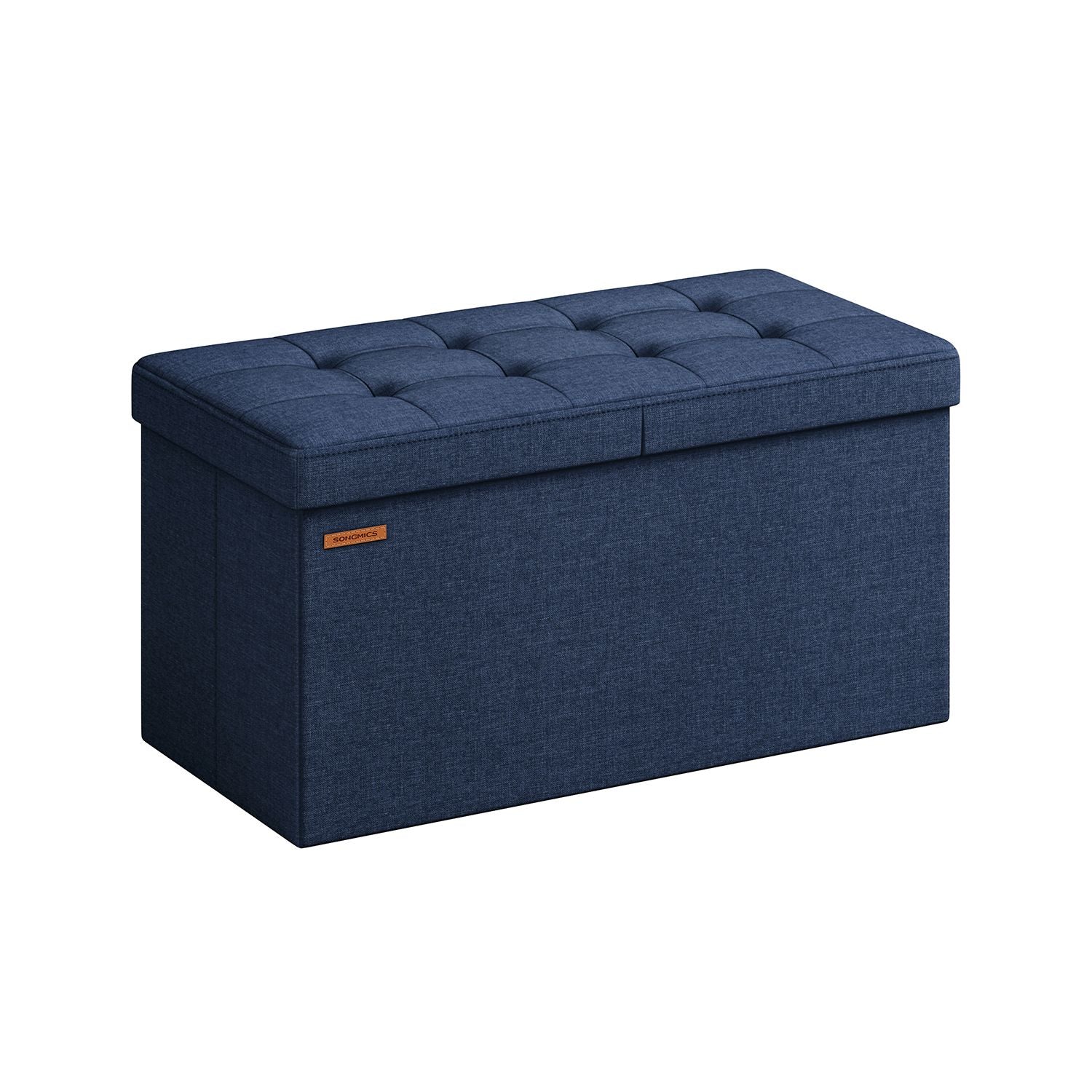 Soffa - med lagringsutrymme - 38 × 76 × 38 cm - nattblå