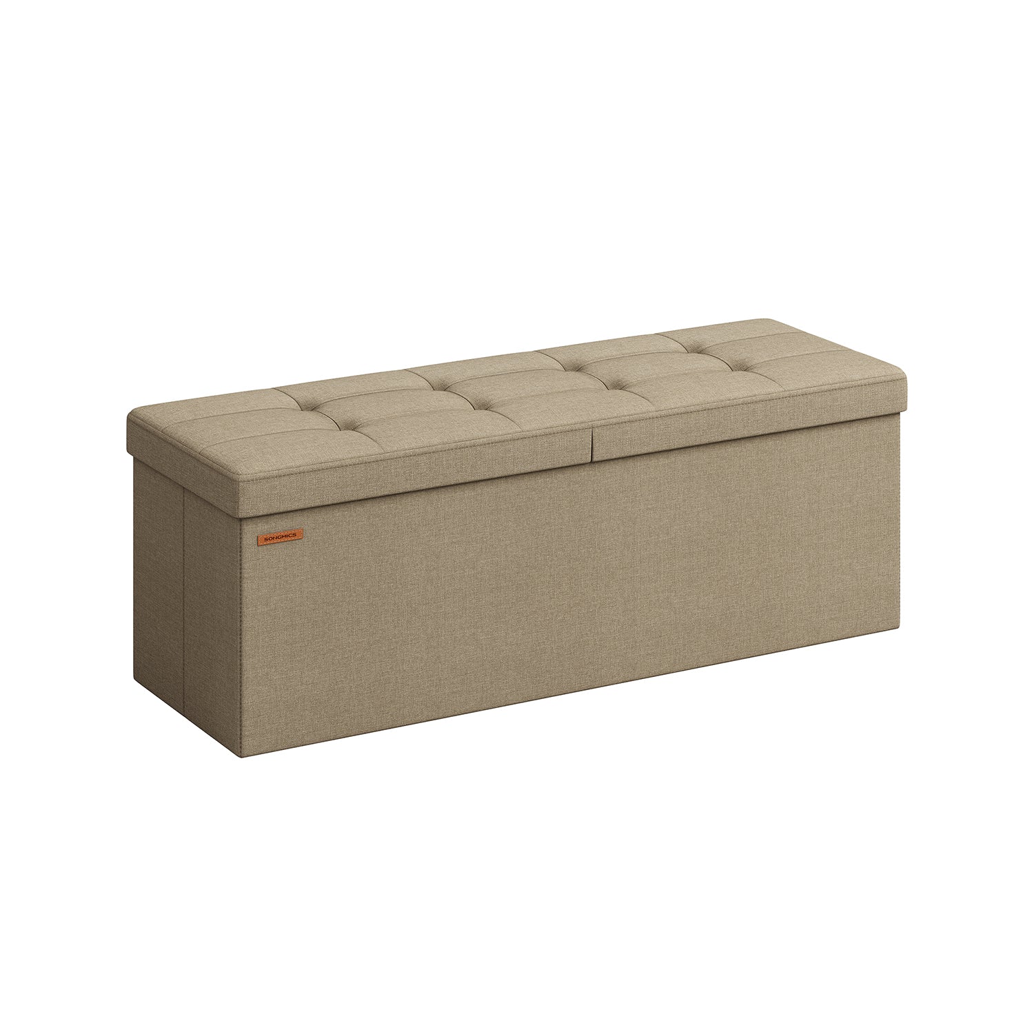 Soffa - med lagringsutrymme - 38 × 110 × 38 cm - Camel Brown