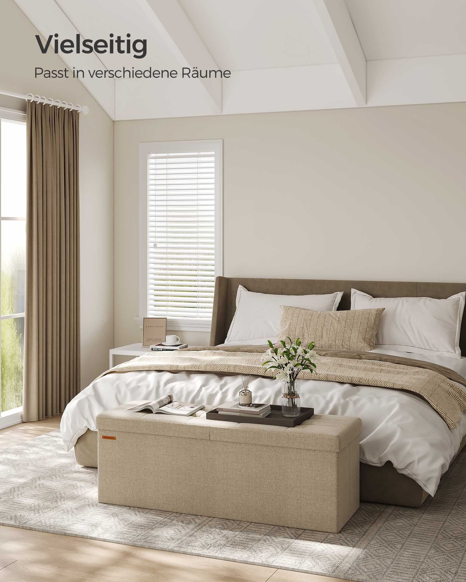 Soffa - med lagringsutrymme - 38 × 110 × 38 cm - Camel Brown