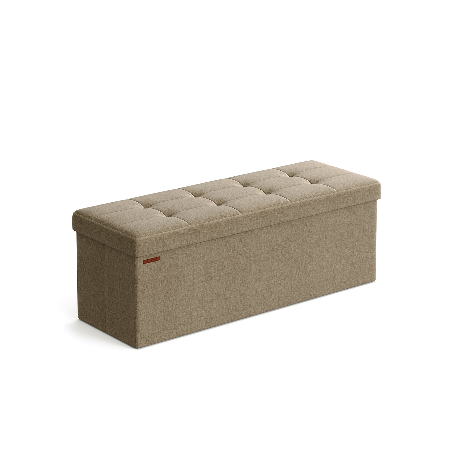 Soffa - 110 cm - vikbar med lagringsutrymme - lätt taupe
