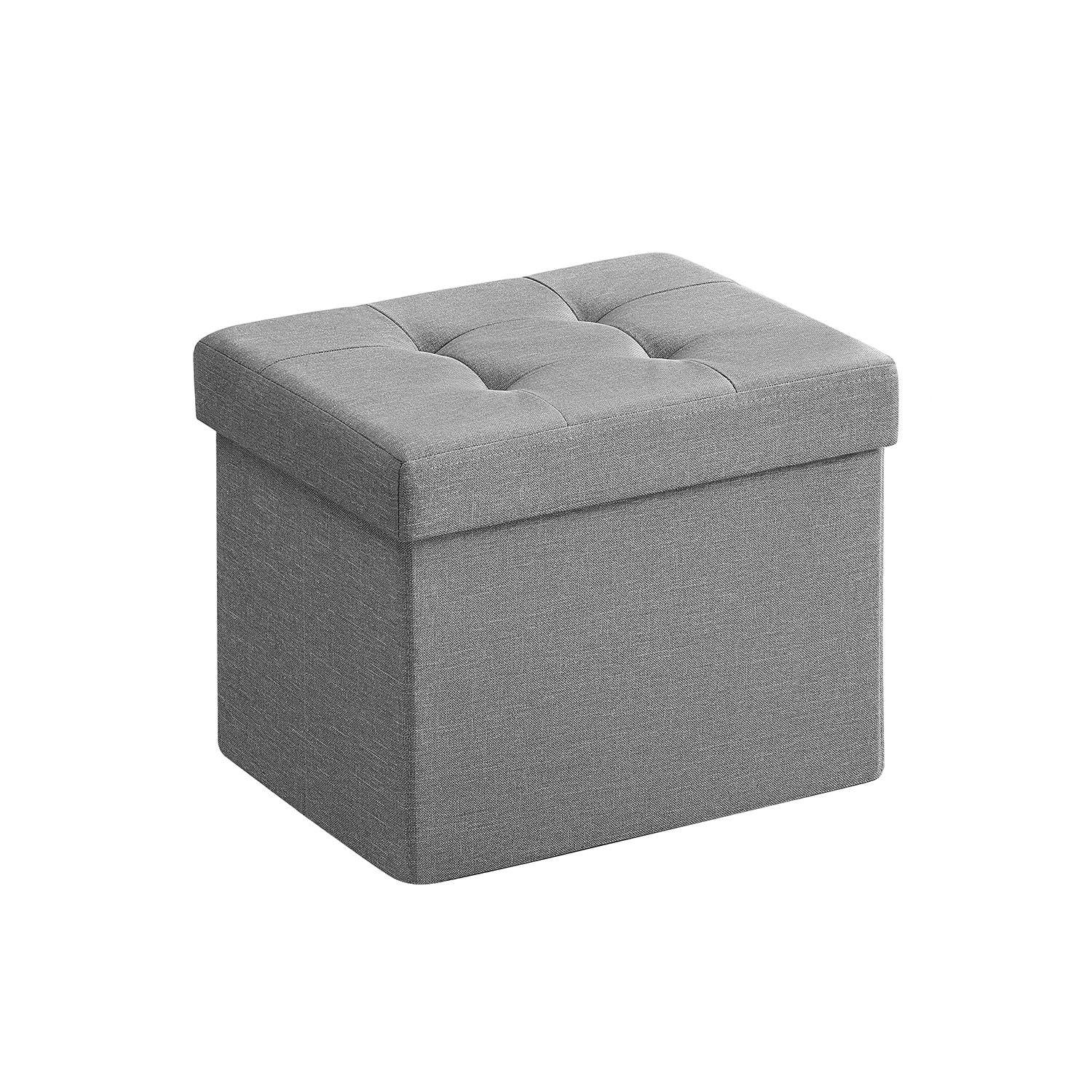 Bank - 41 cm - med lagringsutrymme - ljusgrå