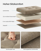 Bank - med lagringsutrymme - Light Taupe