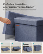 Soffa - Med lagringsutrymme - Light Denim Blue