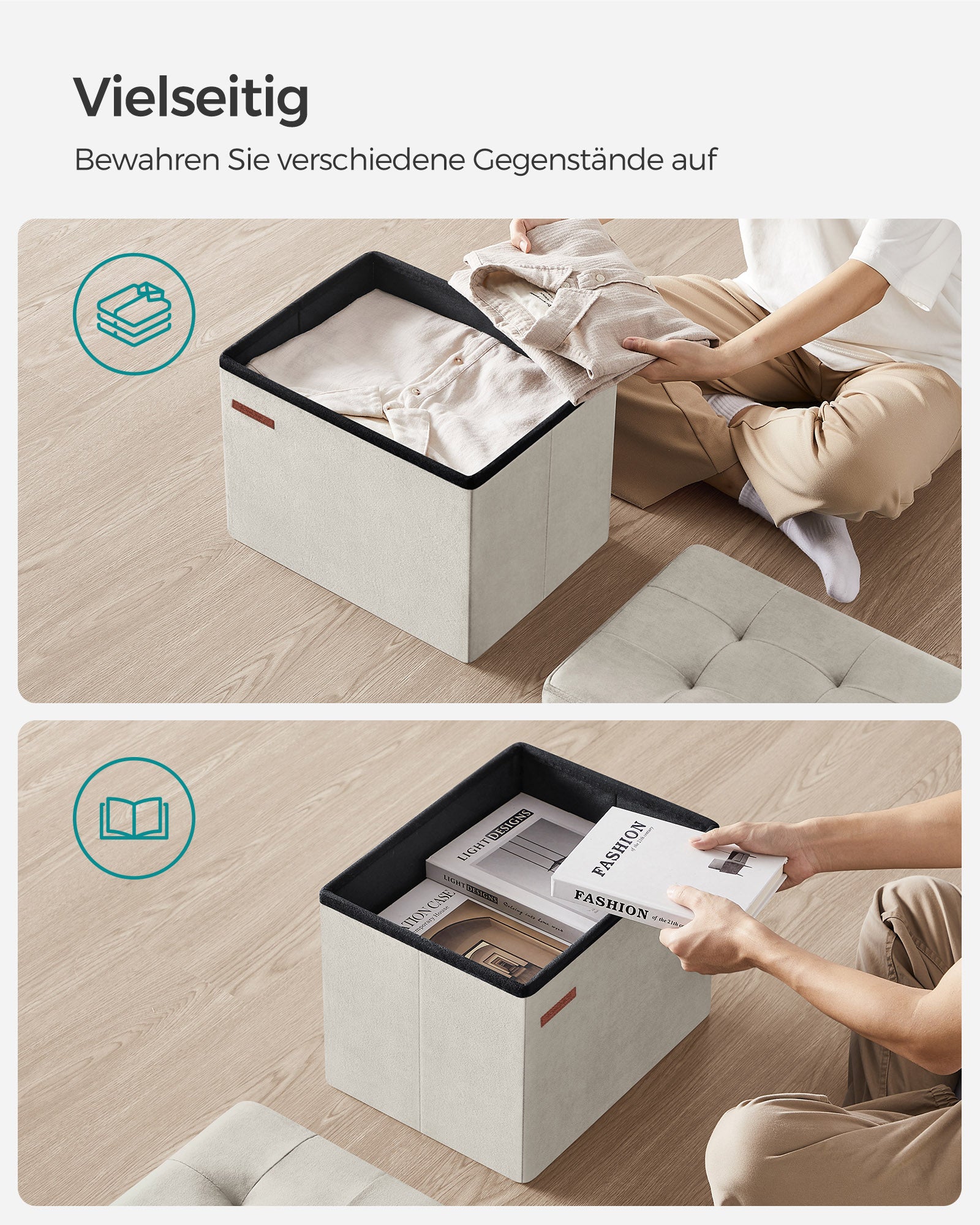 Avföring - med lagringsutrymme - 31 × 41 cm - upp till 130 kg
