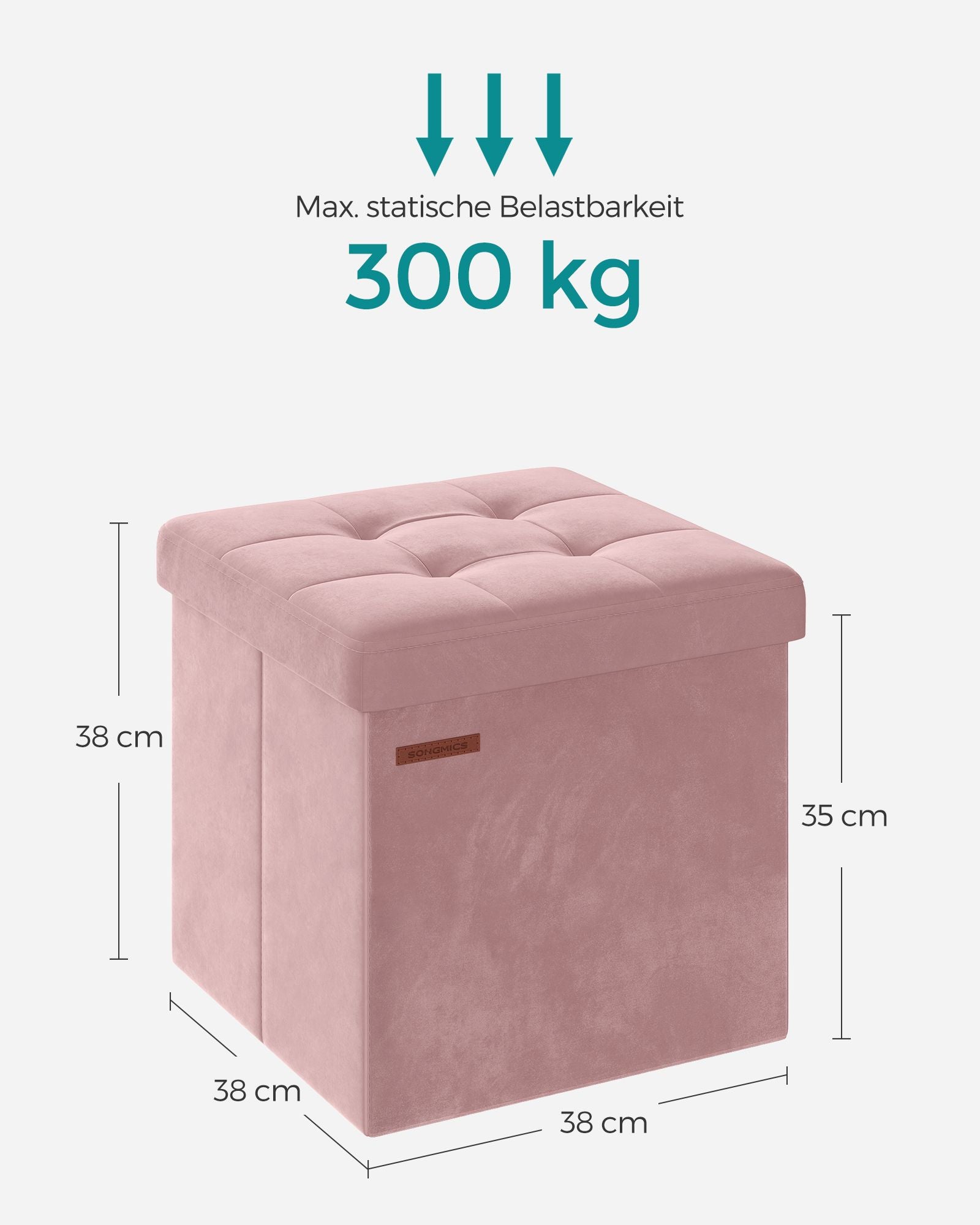Bänk - med lagringsutrymme - för hall - pastellrosa