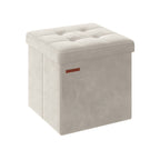 Soffa - med lagringsutrymme - sammet - 38 × 38 × 38 cm