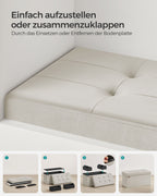 Bank - med lagringsutrymme - sammet - 38 × 76 × 38 cm