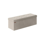 Bank - med lagringsutrymme - sammet - 38 × 110 × 38 cm