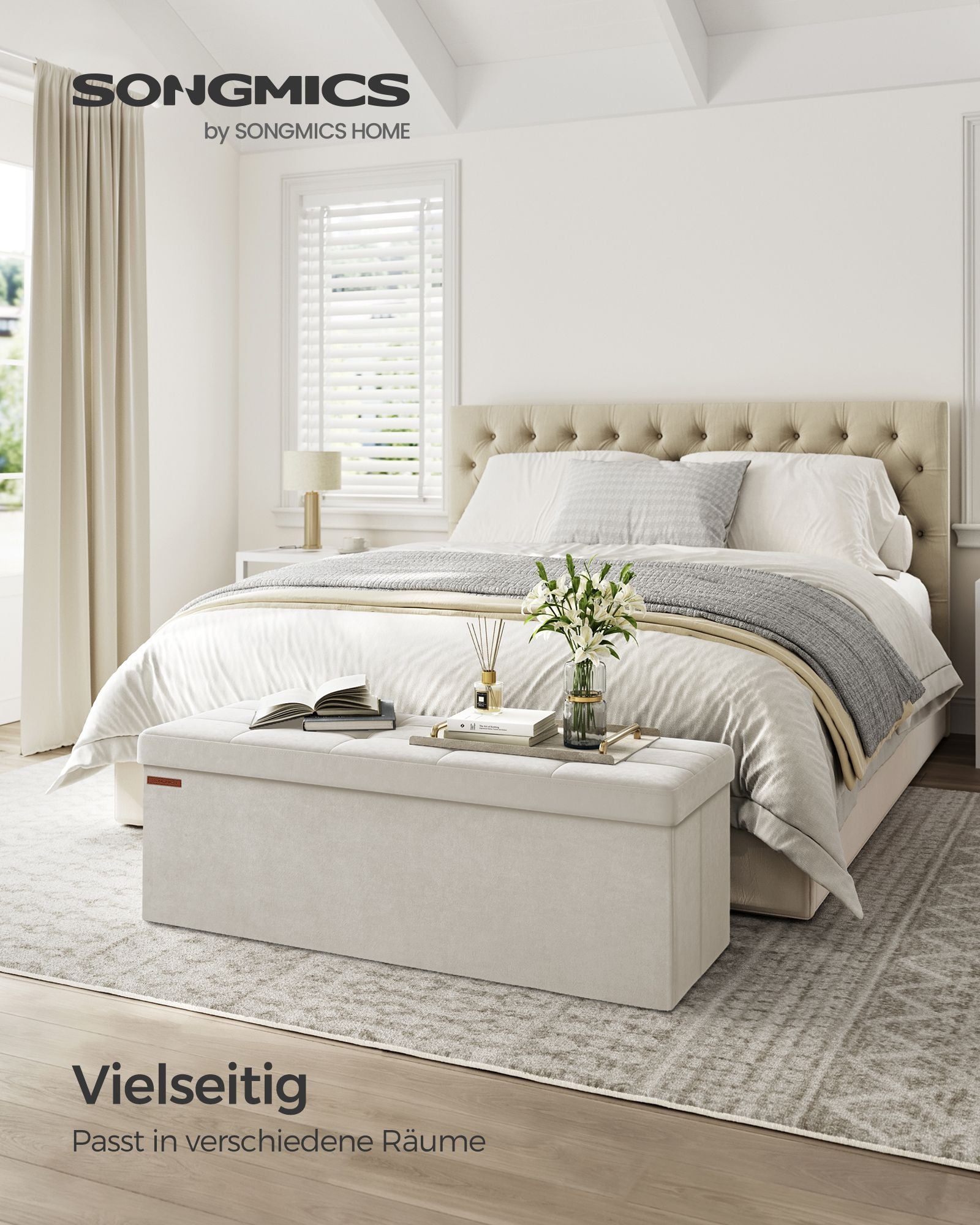 Bank - med lagringsutrymme - sammet - 38 × 110 × 38 cm