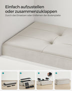 Bank - med lagringsutrymme - sammet - 38 × 110 × 38 cm