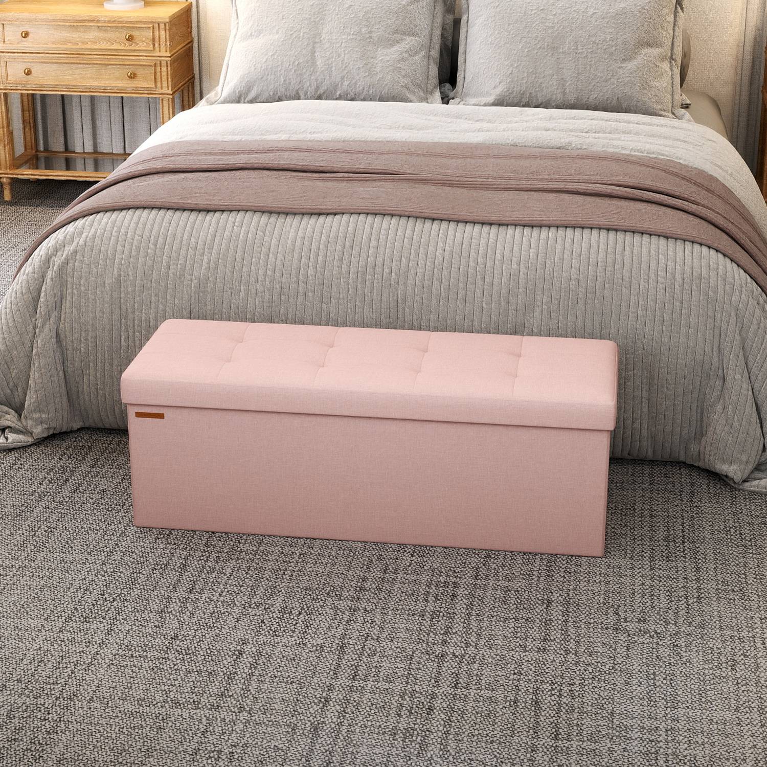 Soffa med förvaringsutrymme - 38 x 110 x 38 cm - Sätesbox - Folding lock