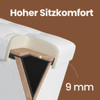 Soffa med förvaringsutrymme - Folding Seat Box - Stylish Storage Box - Dark Grey