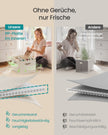 Schoenorganizer - 43 x 43 x 32 cm - voor maximaal 16 paar schoenen - verstelbare tussenschotten - stapelbaar - cappuccinobeige - maximale belasting 18 kg