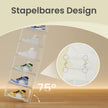 Schoenendozen - Set van 6 - Stapelbaar - Magnetische Deur - Wolkenwit