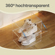 Schoenendozen - Set van 6 - Stapelbaar - Magnetische Deur - Wolkenwit