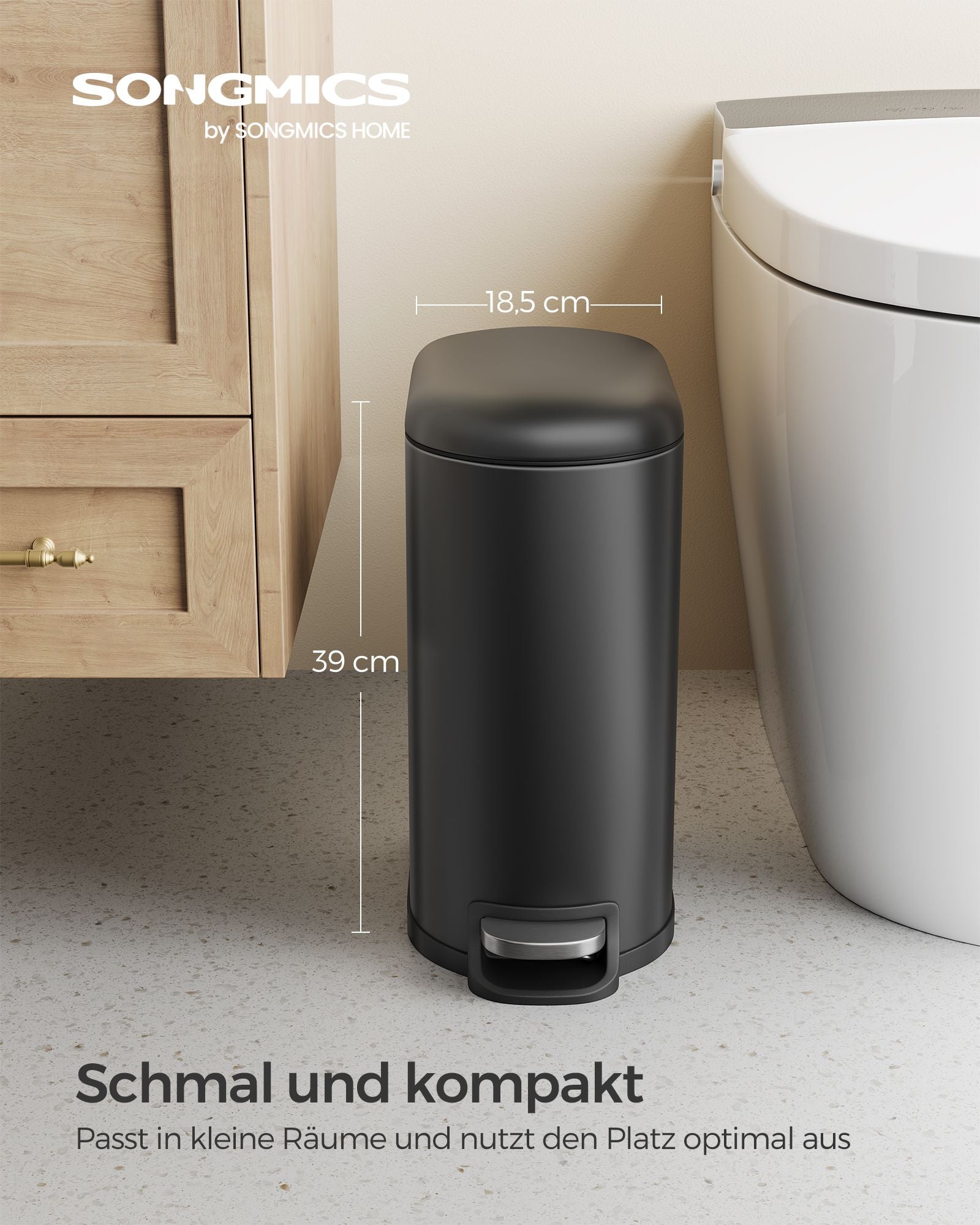 Kosmetiklåda - 10 liter - litet - med stållock