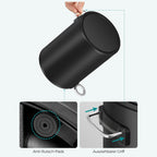 Kosmetisk container - Badrumstrumper - skräpburk - 3 liter - svart