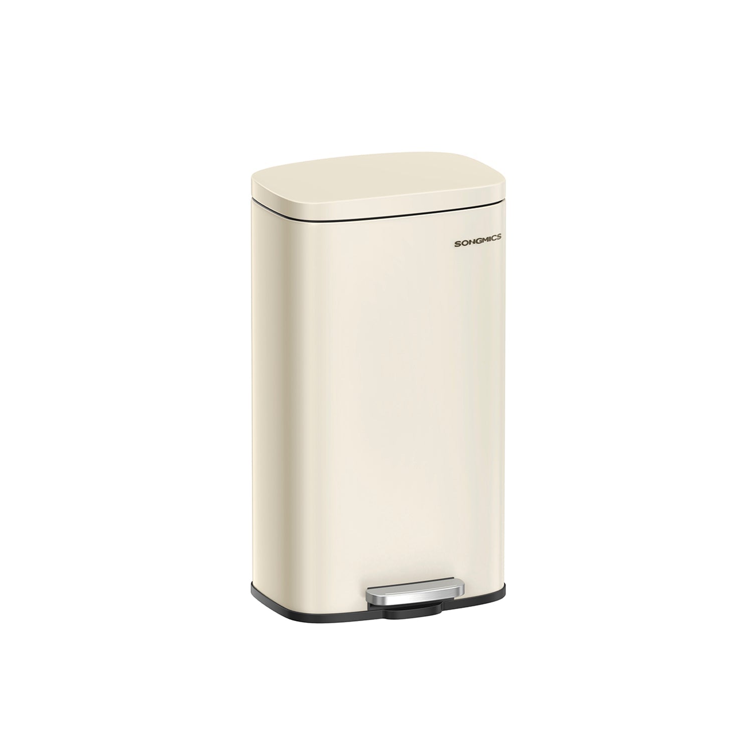 Avfallsbink - Trash - 30L - Metal - Lösterbar container - Silver