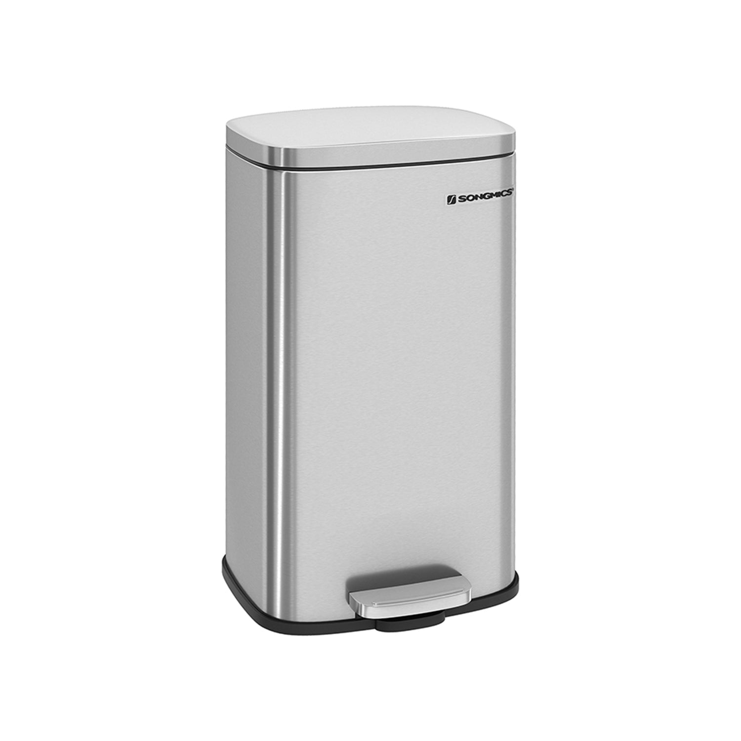 Papperskorgen – Avtagbar soptunna – Rostfritt stål – Silver
