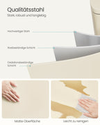 Skräpfack - Pedal Bin - 50L - Rostfritt stål - Softclose - lufttätt - plastisk inre hink