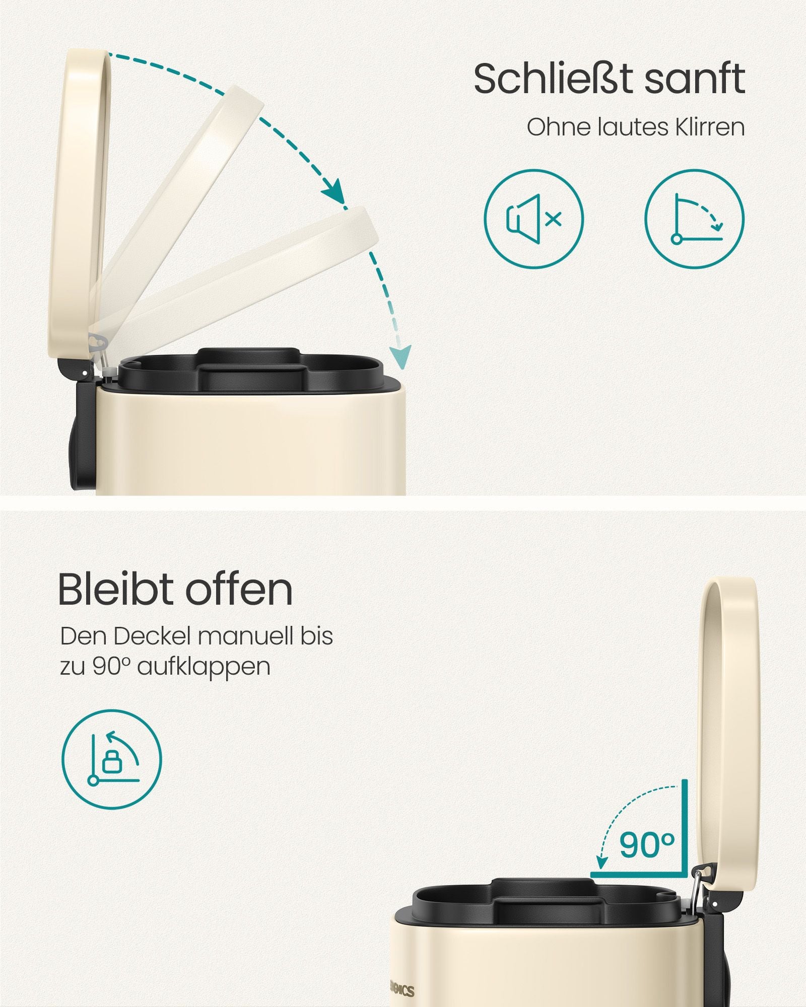 Kök Prullen bin 50 liter zandbeige