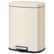 Pedaalemmer - 12 Liter - Soft-Close Deksel - Staal - Beige